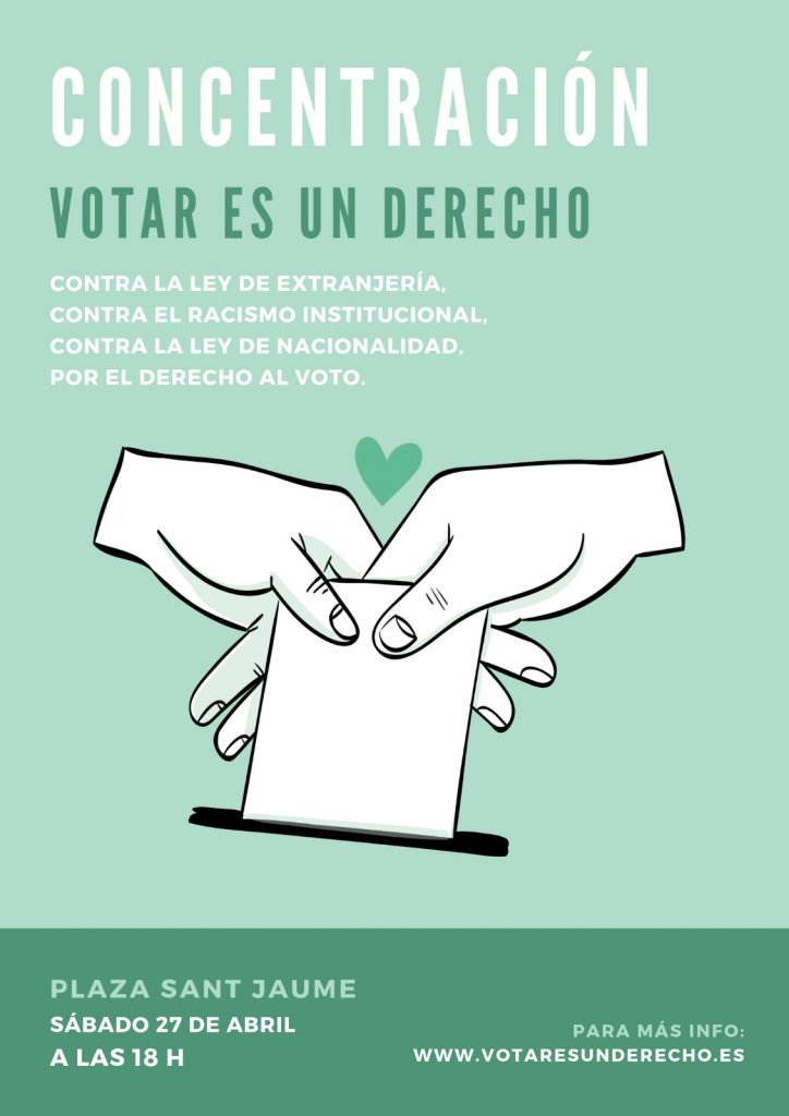 Concentración por el derecho al voto