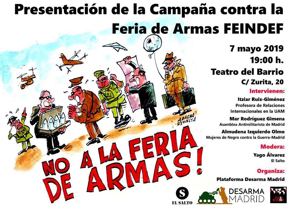 Presentació de la Campaña contra la feria de armas FEINDEF.