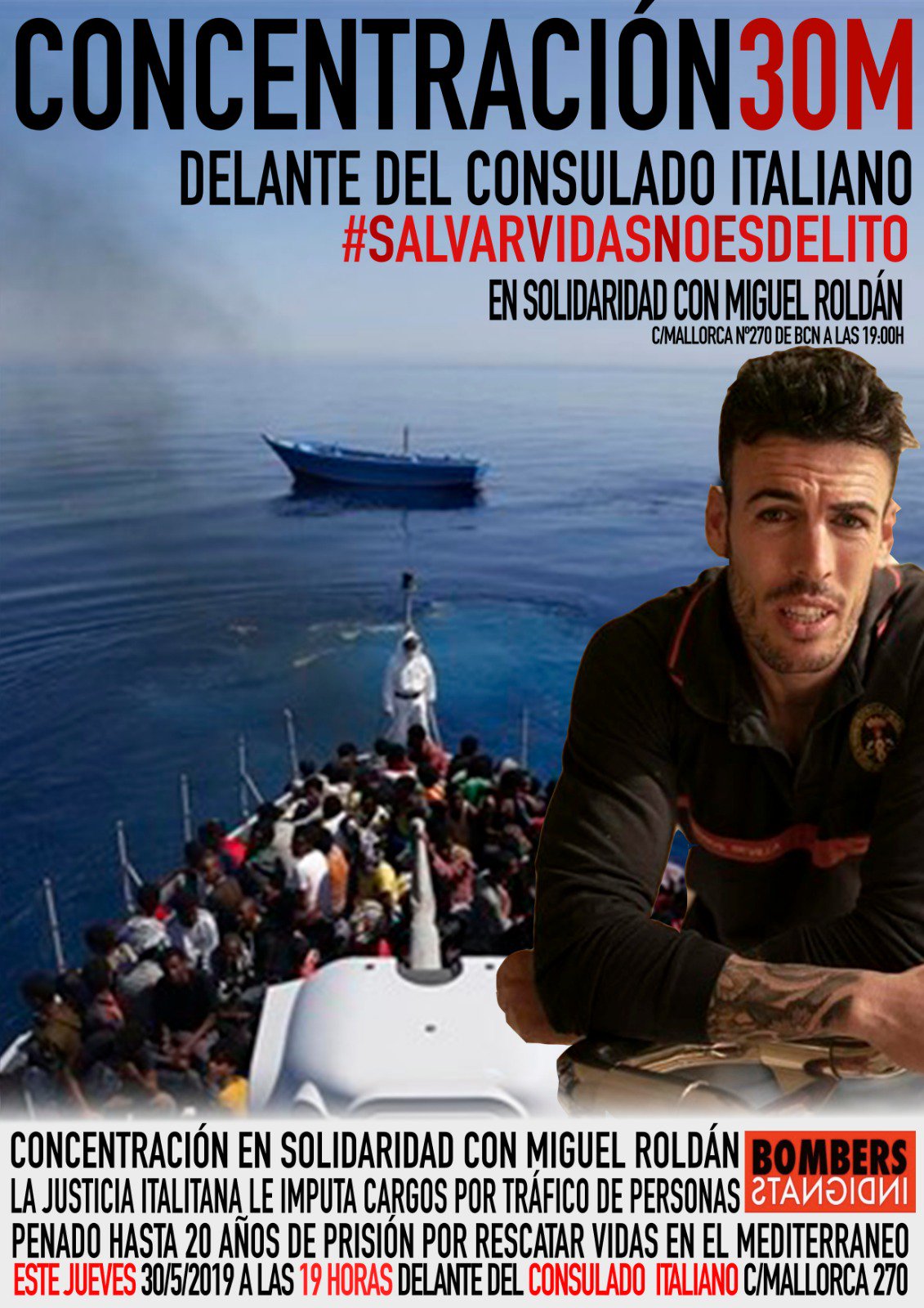Concentración salvar vidas no es delito