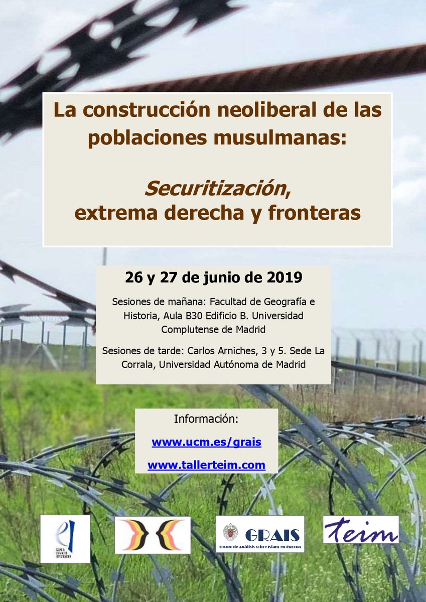 Seminario Internacional: “La construcción neoliberal de las poblaciones musulmanas securitización, extrema derecha y fronteras”