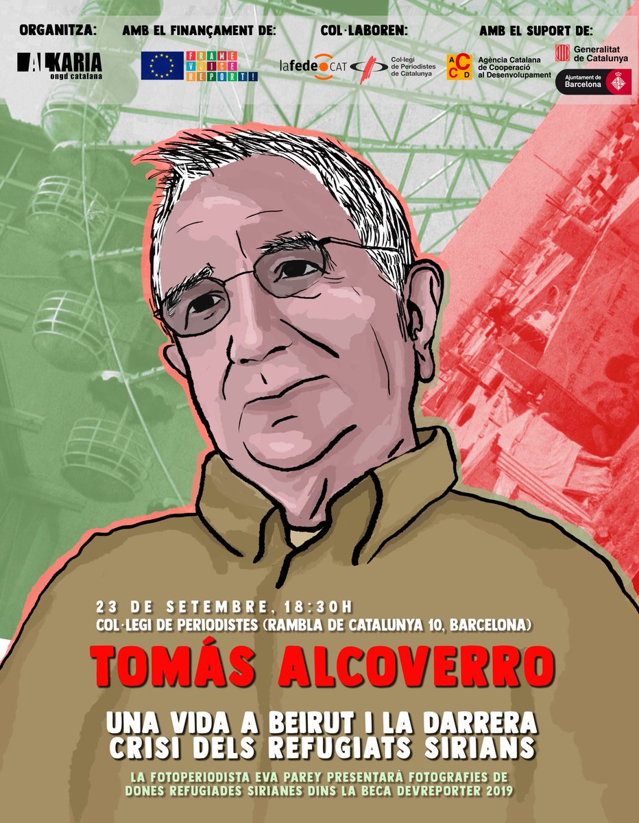 Xerrada amb Tomás Alcoverro: Una vida a Beirut i la darrera crisi de refugiats sirians