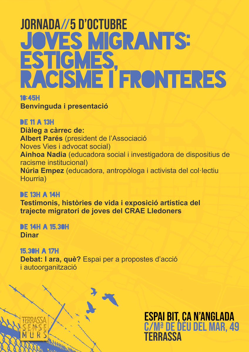Jornada Joves migrants: estigmes, racisme i fronteres