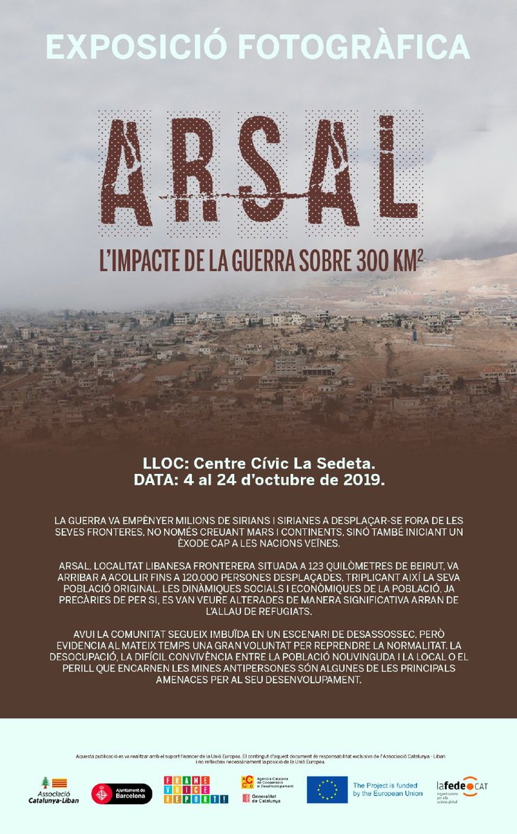 Exposició fotogràfica Arsal: l’impacte de la guerra en 300 km2