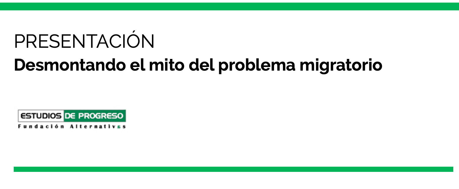 Desmontando el mito del problema migratorio