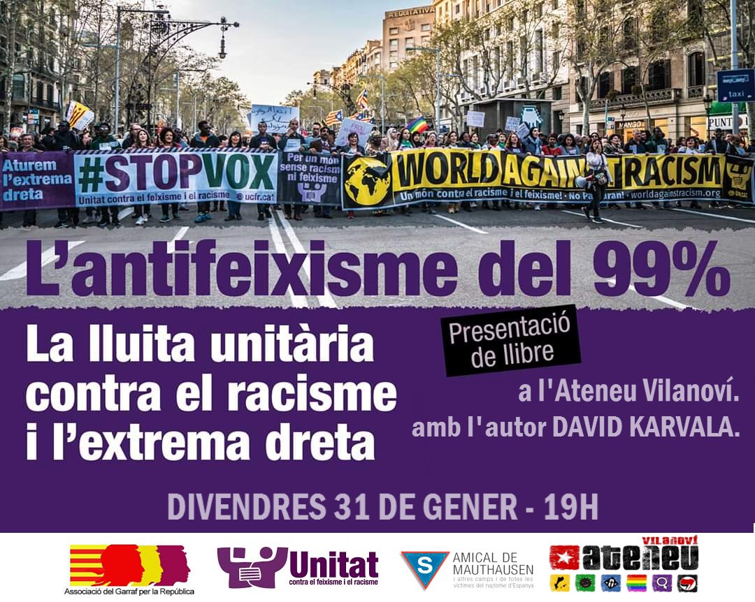 Presentació del llibre: L’antifeixisme del 99%