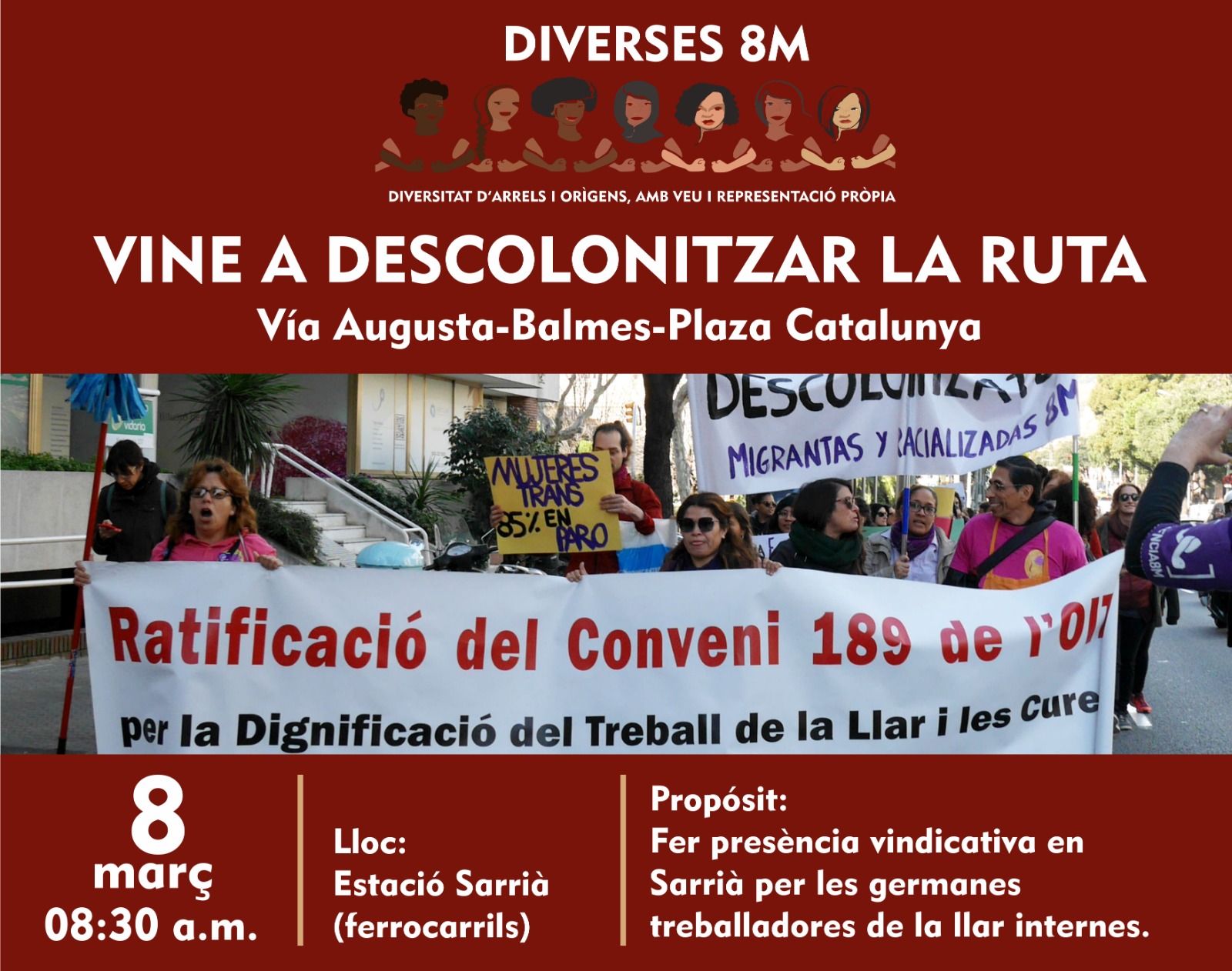 8M Vine a descolonitzar la ruta