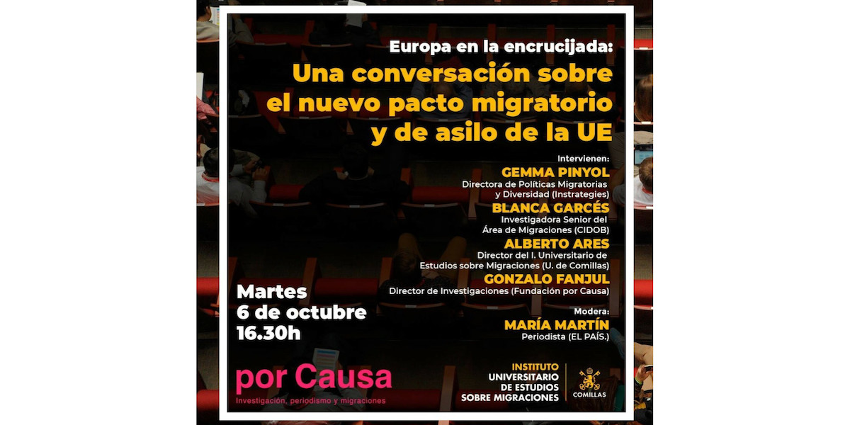 Conversació Europa en la encrucijada: Una conversación sobre el nuevo pacto migratorio y de asilo de la UE