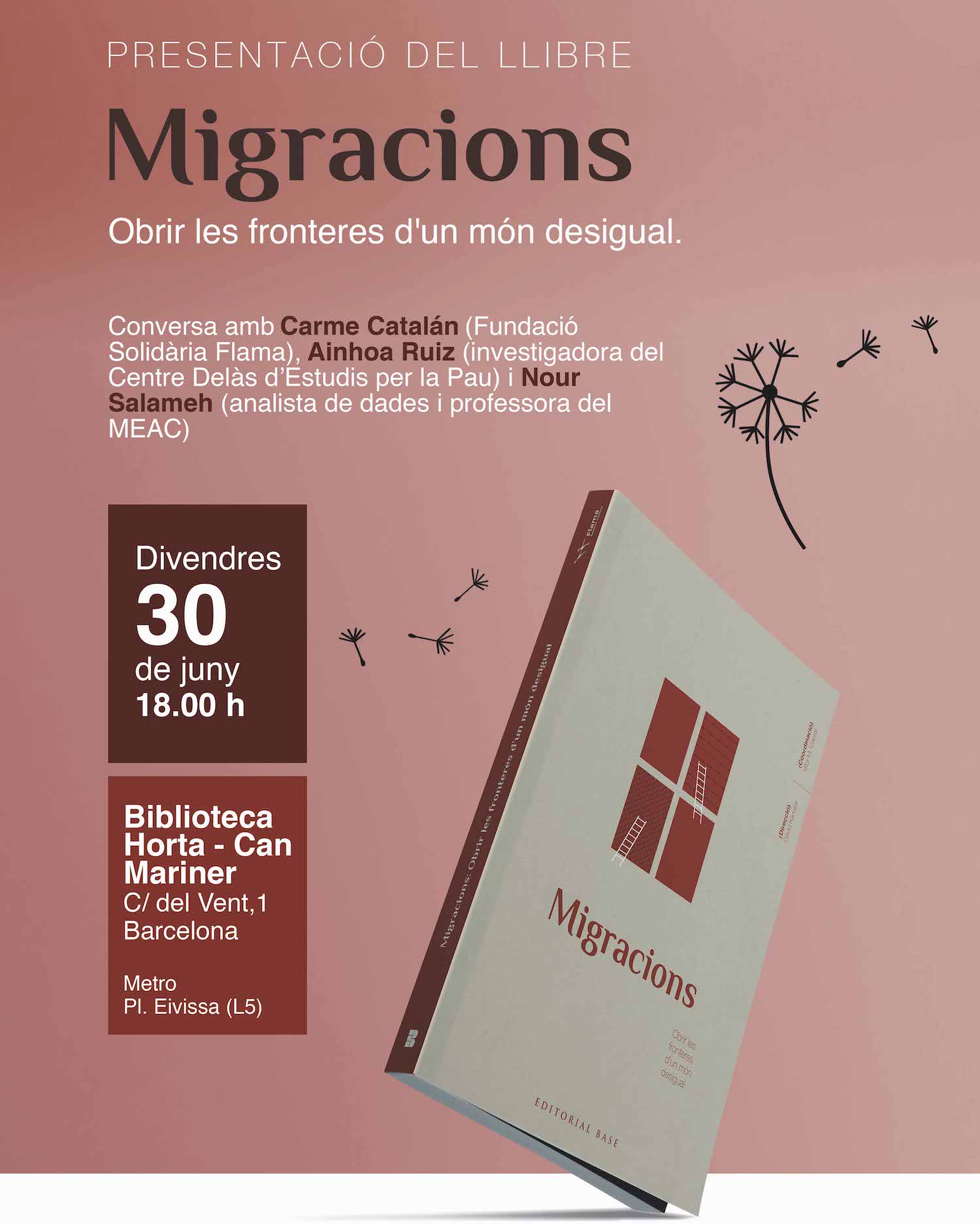 Presentació a Barcelona (Horta) del llibre ‘Migracions. Obrir les fronteres d’un món desigual’
