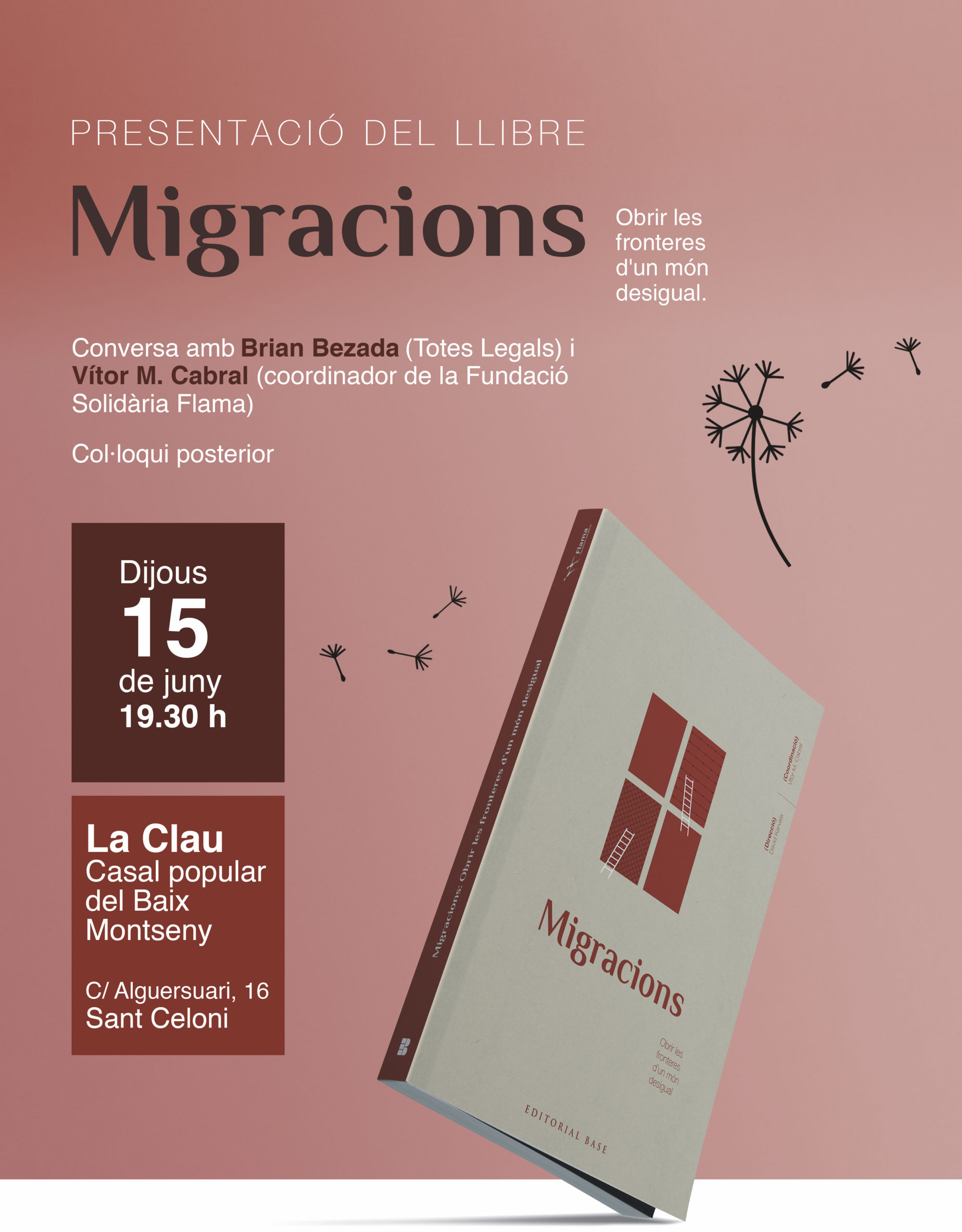 Presentació a Sant Celoni del llibre ‘Migracions. Obrir les fronteres d’un món desigual’
