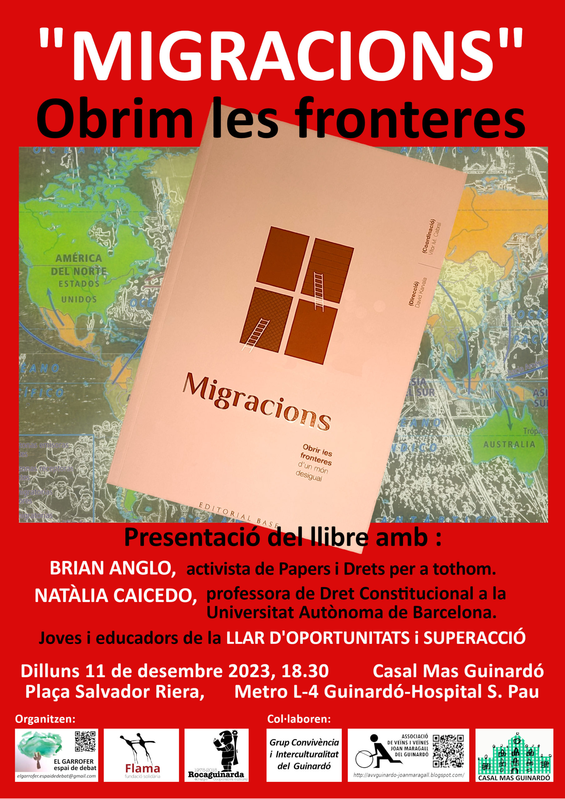 Presentació a Barcelona (Guinardó) del llibre ‘Migracions. Obrir les fronteres d’un món desigual’