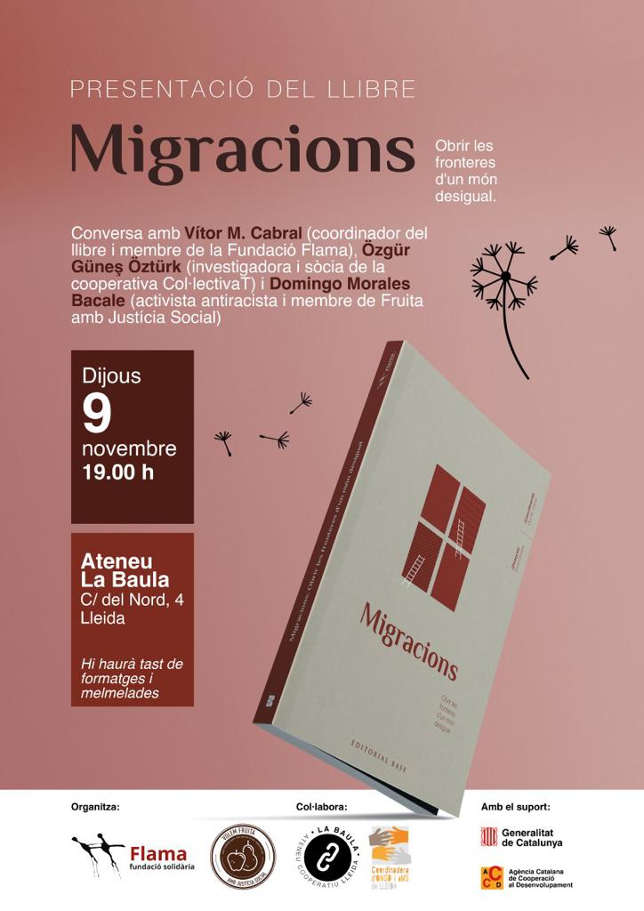 Presentació a Lleida del llibre ‘Migracions. Obrir les fronteres d’un món desigual’