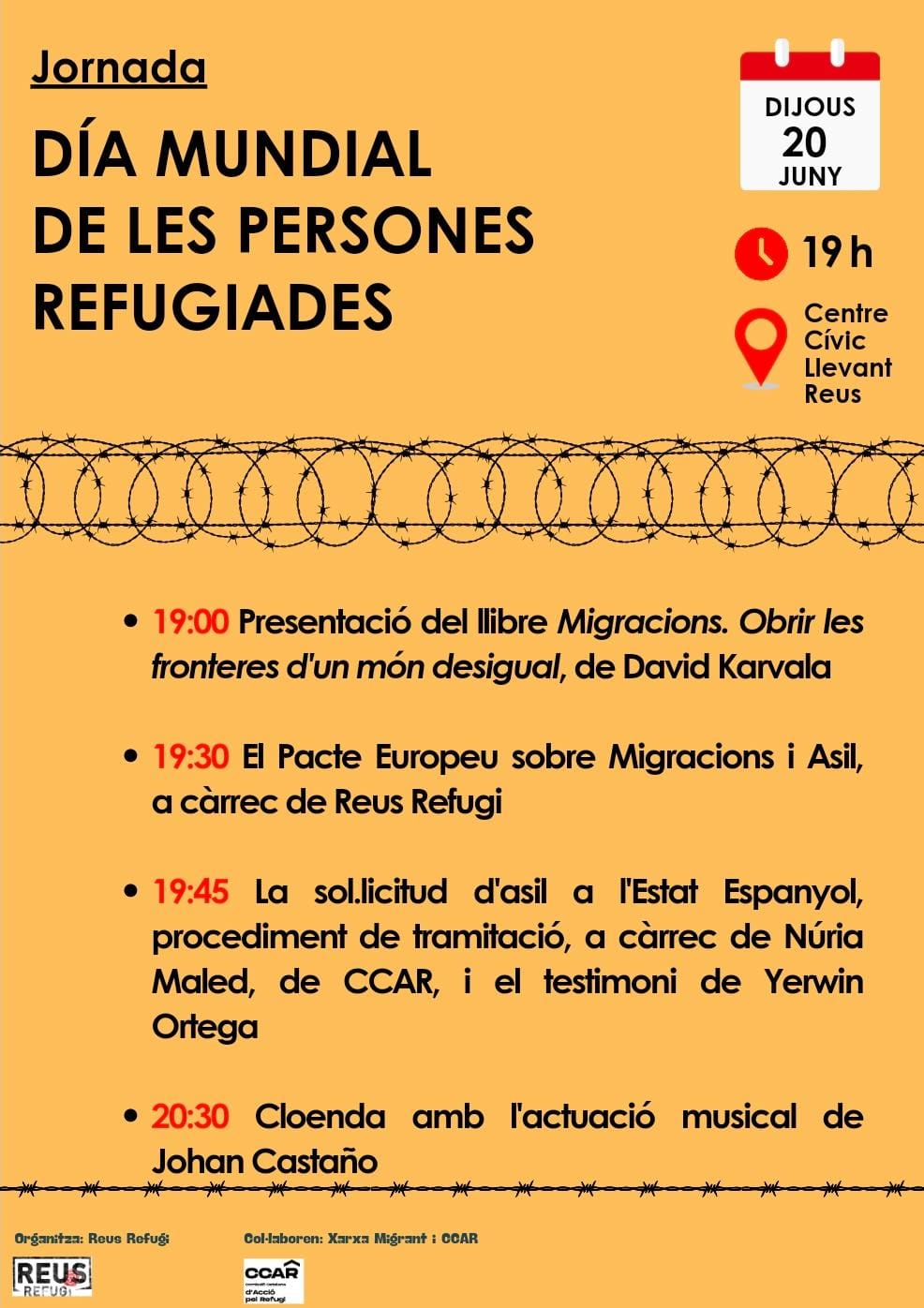 Presentació a Reus (Tarragona) del llibre ‘Migracions. Obrir les fronteres d’un món desigual’