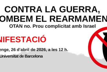 Manifestació ‘Contra la guerra. Aturem el rearmament’